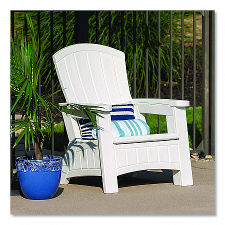 Adirondack Chair with Storage, Supports Up to 375 lb, 14.5