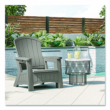 Adirondack Chair with Storage, Supports Up to 375 lb, 14.5