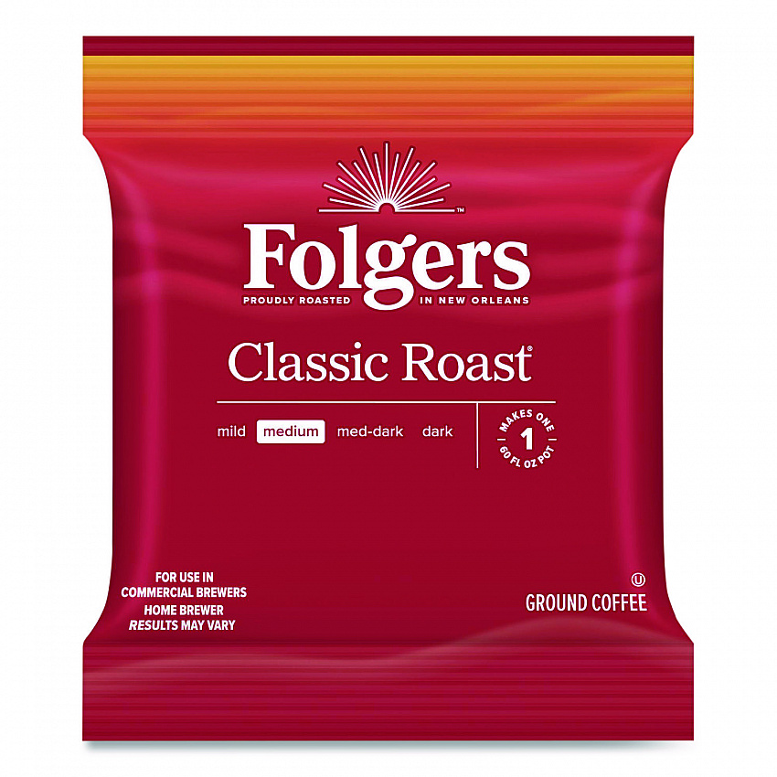 Classic Roast Ground Coffee Fraction Pack, 1.2 oz Packets, 42/Carton (20457)