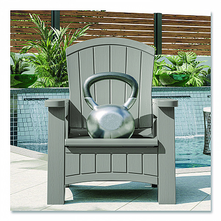 Adirondack Chair with Storage, Supports Up to 375 lb, 14.5