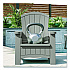 Adirondack Chair with Storage, Supports Up to 375 lb, 14.5
