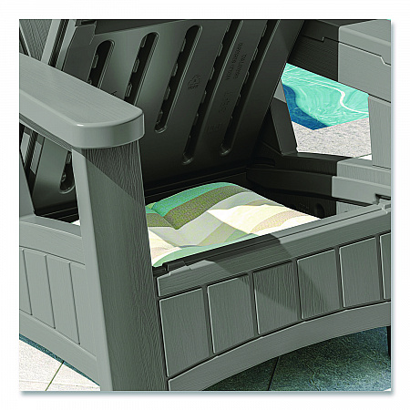 Adirondack Chair with Storage, Supports Up to 375 lb, 14.5
