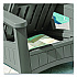 Adirondack Chair with Storage, Supports Up to 375 lb, 14.5