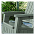 Adirondack Chair with Storage, Supports Up to 375 lb, 14.5
