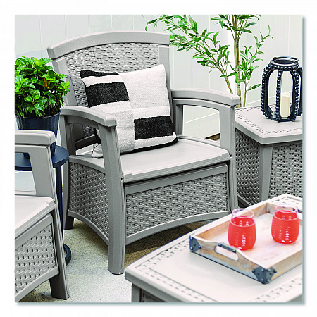 Elements Club Chair with Storage, Supports Up to 300 lb, 17
