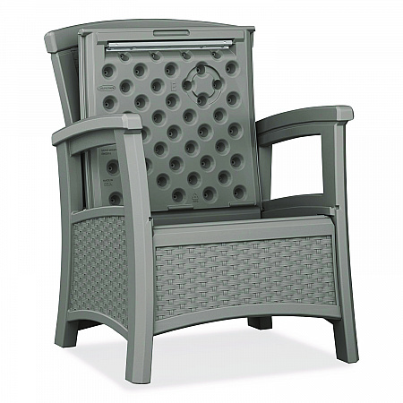Elements Club Chair with Storage, Supports Up to 300 lb, 17