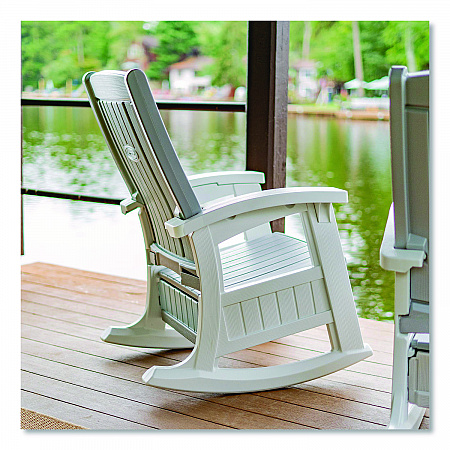 Rocking Chair with Storage, Supports Up to 375 lb, 17.25