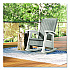Rocking Chair with Storage, Supports Up to 375 lb, 17.25