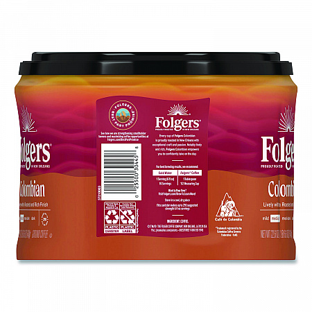 100% Columbian Coffee, 22.6 oz Canister (30445)