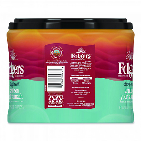 Simply Smooth Ground Coffee, Gentle On Your Stomach, 27 oz Canister (30446)
