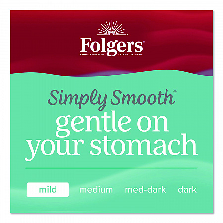 Simply Smooth Ground Coffee, Gentle On Your Stomach, 27 oz Canister (30446)