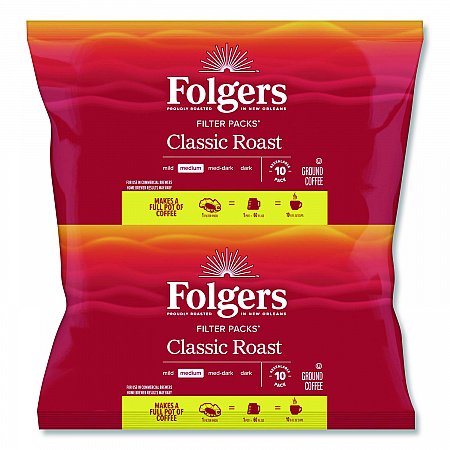 Coffee Filter Packs, Regular, 1.05 oz Filter Pack, 40/Carton (52320)