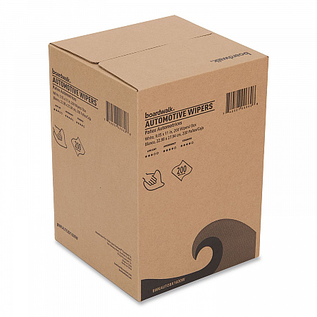 Automotive Shop Towels, 10.63 x 20.47, Unscented, White, 200/Box, 8 Boxes/Carton (AUTOBX1600W)
