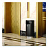 Half Round Metal Trash Can, 9 gal, Steel, Black (MTCRES901BK)