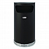 Half Round Metal Trash Can, 9 gal, Steel, Black (MTCRES901BK)