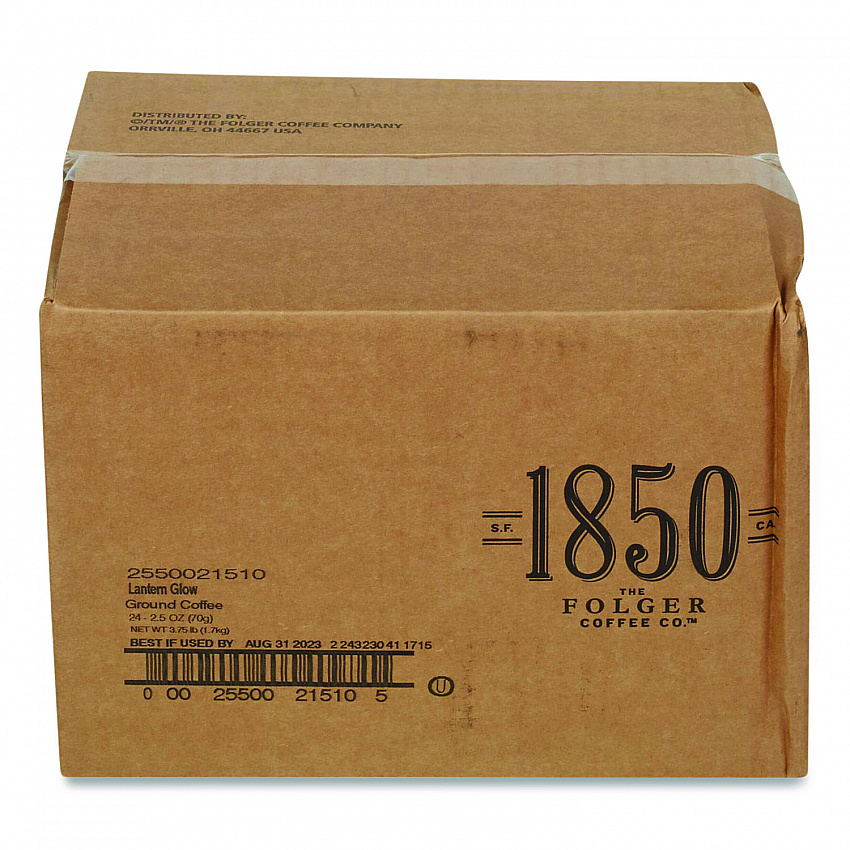 Lantern Glow Coffee Fraction Packs, 2.5 oz Pack, 24 Packs/Carton (21510)
