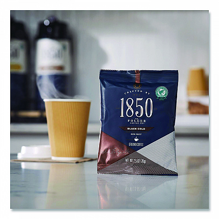 Black Gold Coffee Ground Coffee Fraction Packs, 2.5 oz Pack, 24 Packs/Carton (21512)