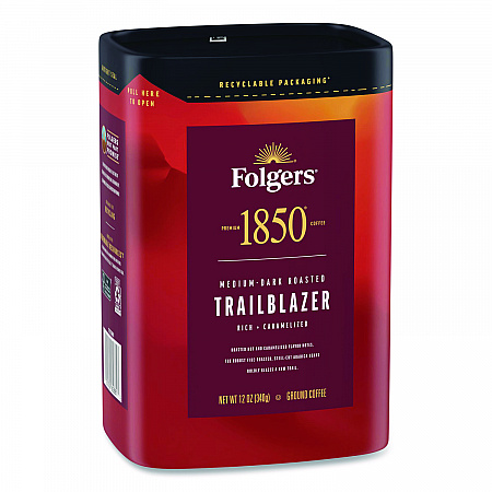 Trailblazer Roast Ground Coffee, 12 oz Canister (62881EA)