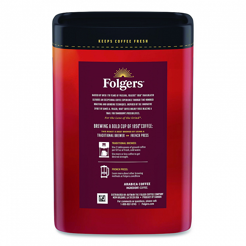 Trailblazer Roast Ground Coffee, 12 oz Canister (62881EA)