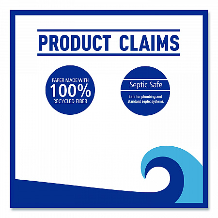 Two-Ply Toilet Tissue, Septic Safe, White, 500 Sheets/Roll, 96 Rolls/Carton (6150)