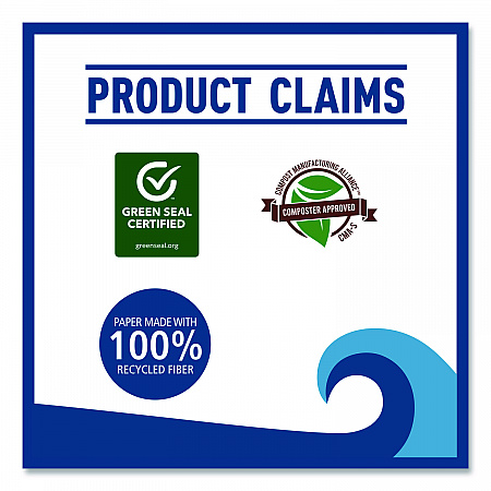 Kitchen Roll Towel, 2-Ply, 11 x 9, White, 85 Sheets/Roll, 30 Rolls/Carton (6272)