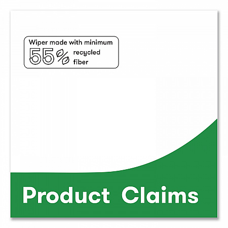 Tuff-Job S400 DRC Wipers, Medium, 12 x 13, White, 60/Pack, 18 Pack/Carton (W420)