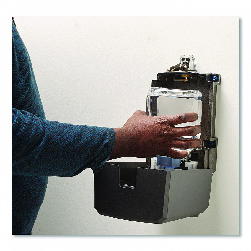 CS4 All-Weather Hand Sanitizer Dispensing System, 1,200 mL, 6.87 x 4.85 x 11.74, Graphite (552401)