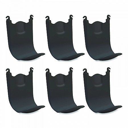SHIELD TFX Floor and Wall Protector for 1,250 mL TFX Dispensers, Black, 6/Carton (276206)