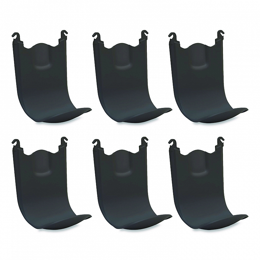 SHIELD TFX Floor and Wall Protector for 1,250 mL TFX Dispensers, Black, 6/Carton (276206)