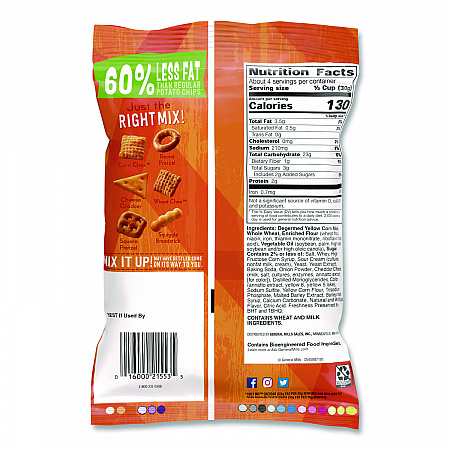 Snacks, Cheddar, 4.5 oz Bag, 8/Carton (SN21553)