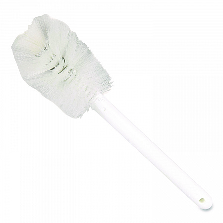 Sparta Handle Bottle Brush for Pint Bottles, White Polyester Bristles, 4.5