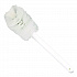 Sparta Handle Bottle Brush for Pint Bottles, White Polyester Bristles, 4.5