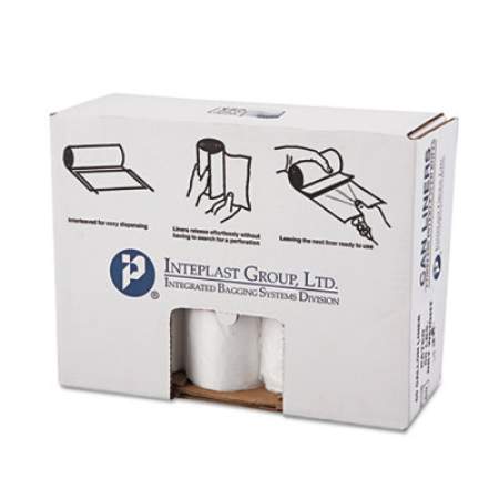 Inteplast Group High-Density Commercial Can Liners Value Pack, 60 gal, 14 microns, 38" x 58", Clear, 200/Carton (VALH3860N16)