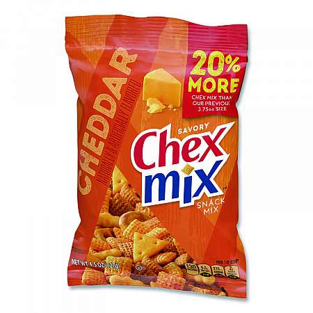 Snacks, Cheddar, 4.5 oz Bag, 8/Carton (SN21553)