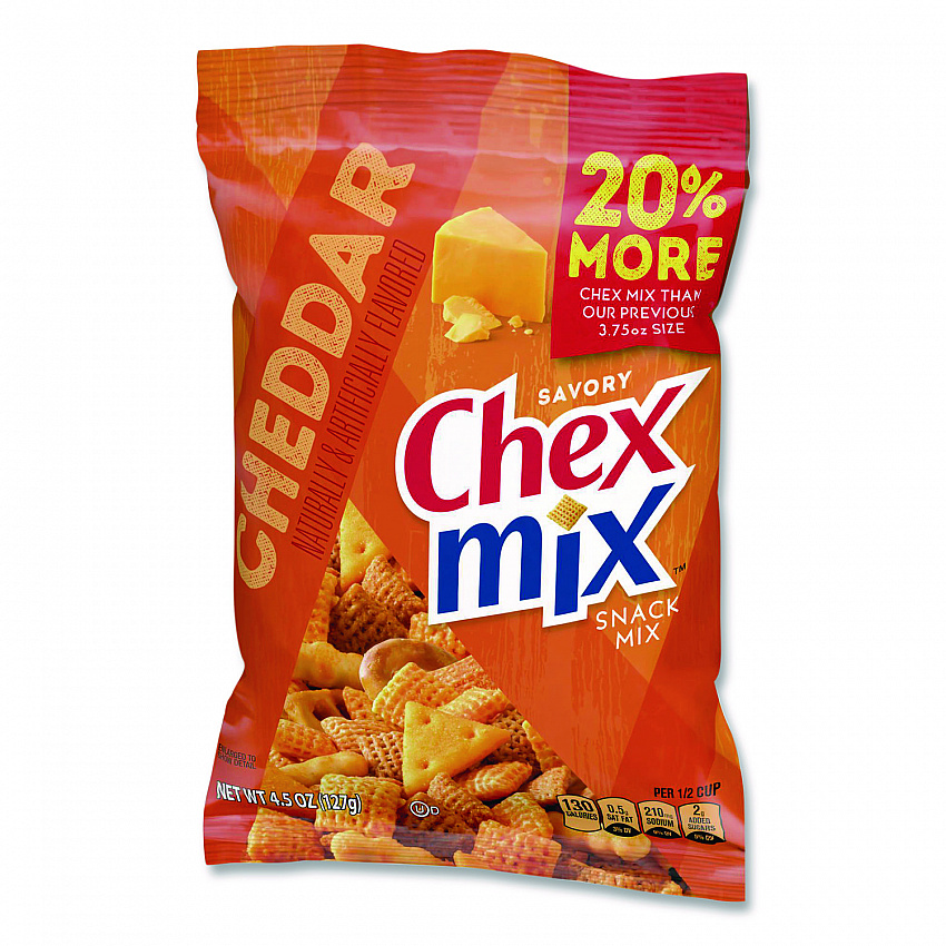 Snacks, Cheddar, 4.5 oz Bag, 8/Carton (SN21553)