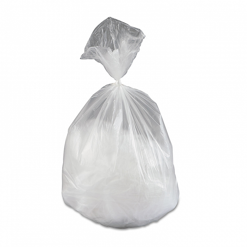 High-Density Commercial Can Liners, 16 gal, 5 mic, 24" x 33", Natural, Perforated Roll, 50 Bags/Roll, 20 Rolls/Carton (EC2433N)