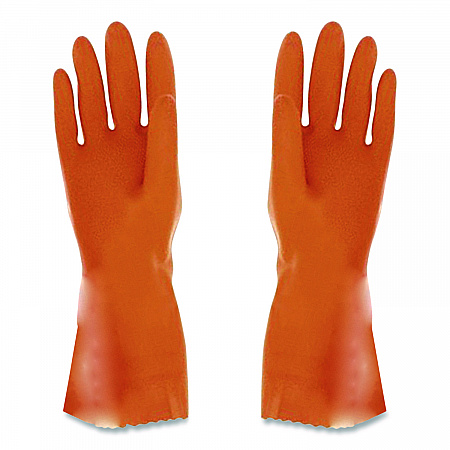 Alphatech 87-208 Heavyweight Gloves, Large, Orange, 144 Pairs/Carton (2089CT)