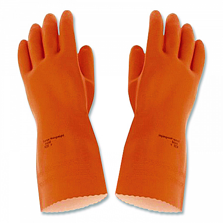 Alphatech 87-208 Heavyweight Gloves, Large, Orange, 144 Pairs/Carton (2089CT)