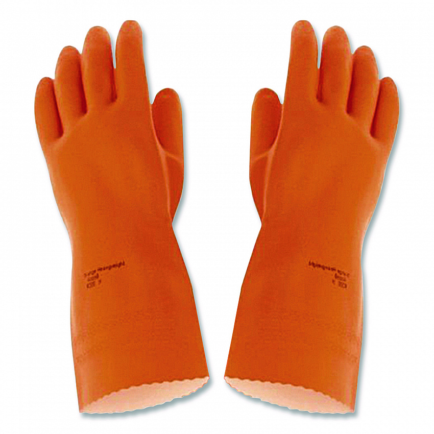 Alphatech 87-208 Heavyweight Gloves, Large, Orange, 144 Pairs/Carton (2089CT)