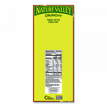 Granola Bars, Crunchy Peanut Butter, 1.5 oz Pouch, 28/Box (GEM2384)