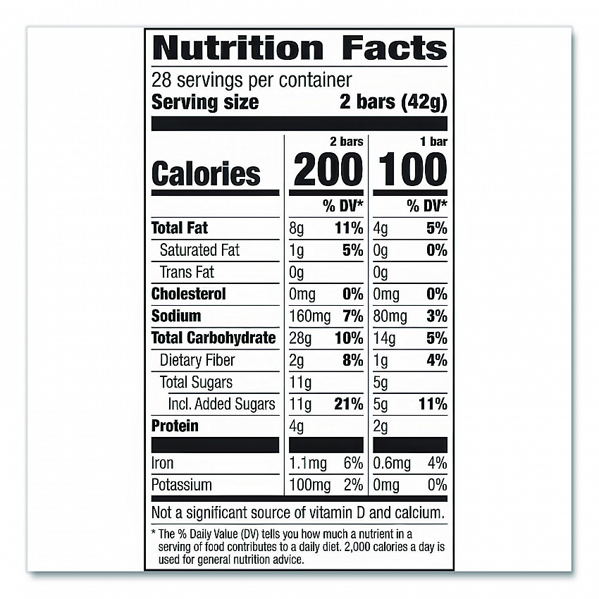 Granola Bars, Crunchy Peanut Butter, 1.5 oz Pouch, 28/Box (GEM2384)