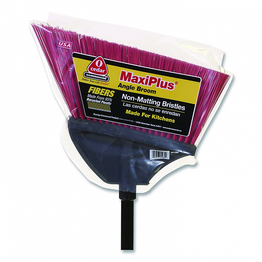 MaxiPlus Angle Broom, 56" Length, Red/Black (91284)