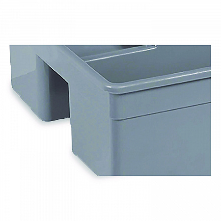 MaxiRough Maid Caddies, Two Compartments, 12 x 7, Gray (96981)