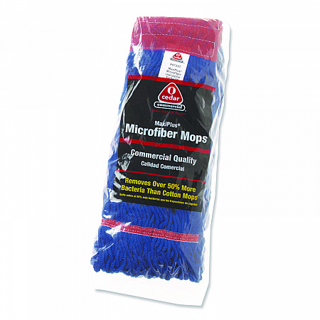 MaxiPlus Microfiber Loop-End Mop, Microfiber, 24 oz, Blue (97207)