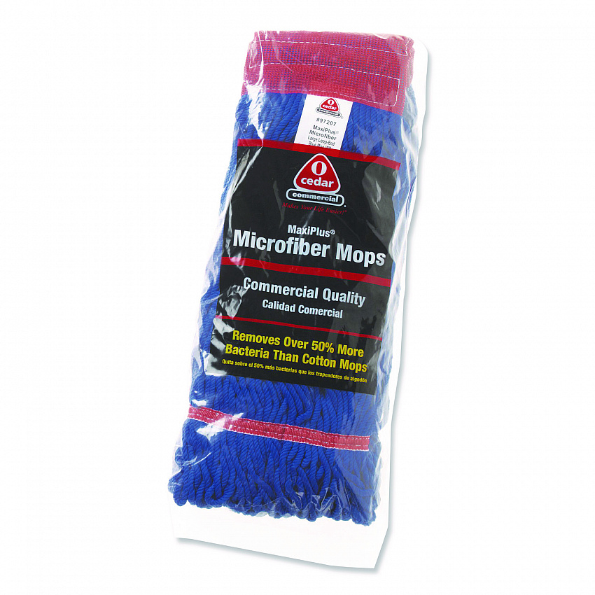 MaxiPlus Microfiber Loop-End Mop, Microfiber, 24 oz, Blue (97207)