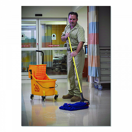 MaxiPlus Microfiber Loop-End Mop, Microfiber, 24 oz, Blue (97207)