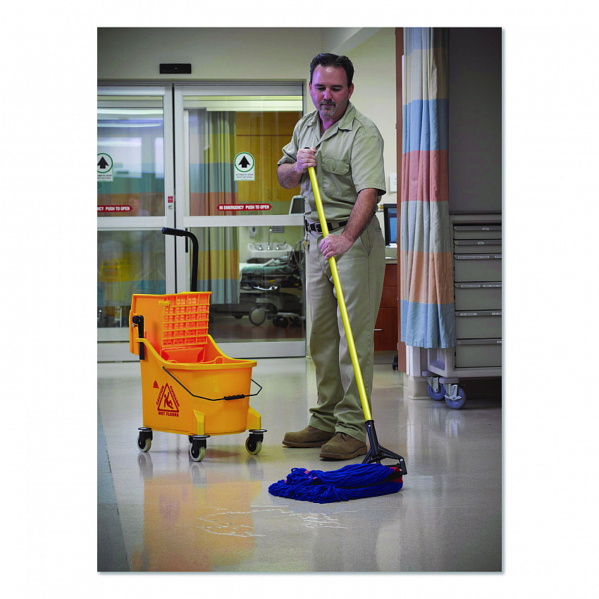 MaxiPlus Microfiber Loop-End Mop, Microfiber, 24 oz, Blue (97207)