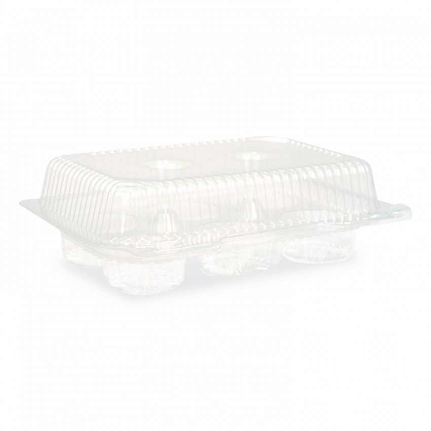 Bakery Containers, Muffin/Cupcake, 7.25 x 9.88 x 3.13, Clear, 250/Carton (18200)