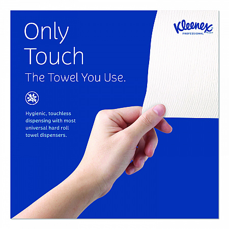 Hard Roll Paper Towels with Premium Absorbency Pockets with Colored Core, Green Core, 1-Ply, 7.5