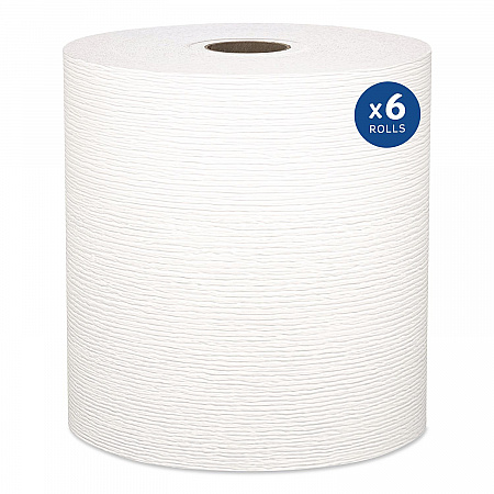 Universal Hard Roll Paper Towels with Premium Absorbency Pockets, 1-Ply, 8